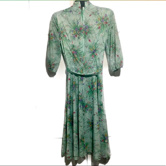 Vintage 60s/70s Floral Dress - Picture 3 of 8